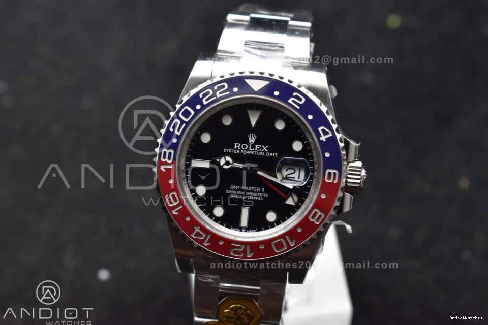 866 CHS Bracelet BLRO Edition Factory Best 1:1 GMT II RelaxedFit Dial VR3285 Oyster Weight Gold Blue Master on Gain 126719 0908